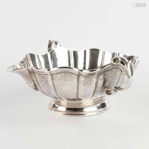 An antique 'Saucière', saucer, silver, Philippe van ...