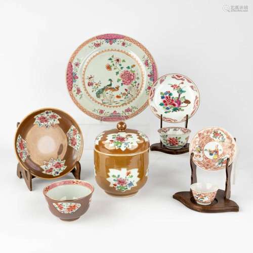 A set of Chinese Famille Rose and Capucine porcelain, 18th/1...