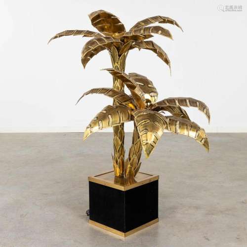 Maison Jansen (attr.) 'Palm Tree Lamp' brass. (D:70 ...