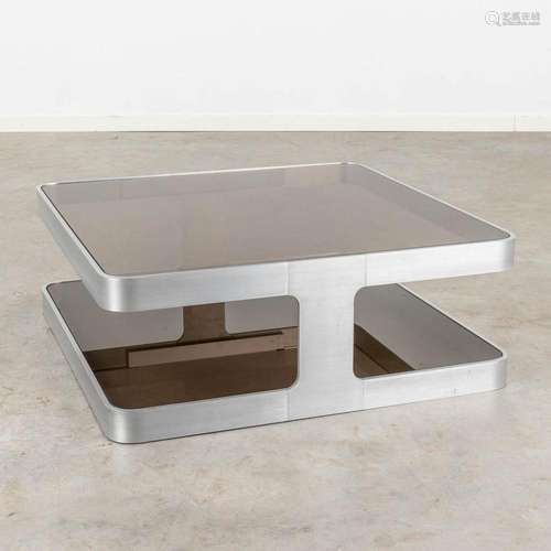 Pierre VANDEL (1939) 'Coffee table' aluminium with t...