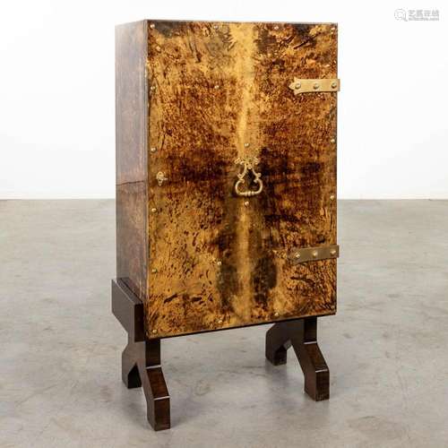 Aldo TURA (1909-1963) 'Bar cabinet', lacquered goat ...