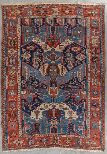 An antique hand-made Kelim, Soumak, Dagestan. (D:288 x W:210...