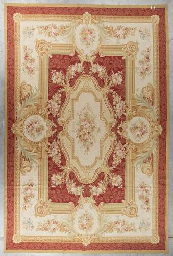 An exceptional antique carpet 'Aubusson'. France. (D...