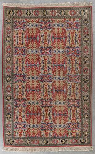 An Oriental hand-made carpet, Hereke. (D:179 x W:281 cm)