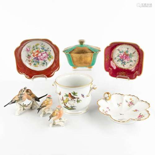 Herend, ENS, Limoges, a collection of porcelain items. 20th ...