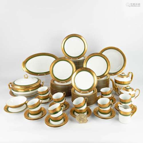 Limoges France, a 99-piece porcelain dinner and coffee servi...