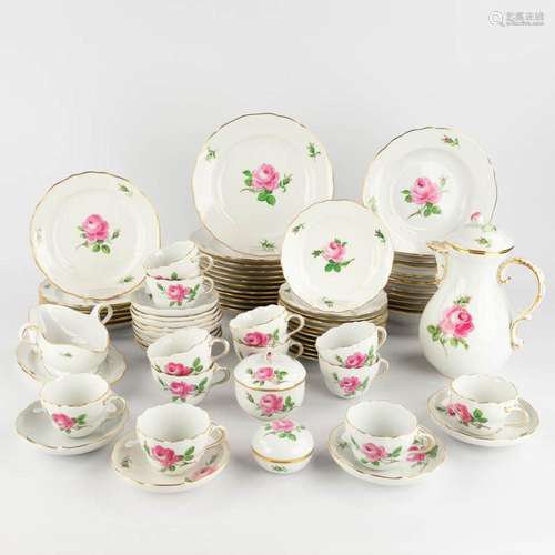 Meissen, model 'Rose', a large porcelain dinner and ...