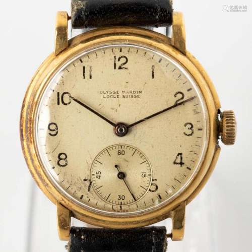 Ulysse Nardin, a wristwatch with 18 karat gold case. (D:3,3 ...