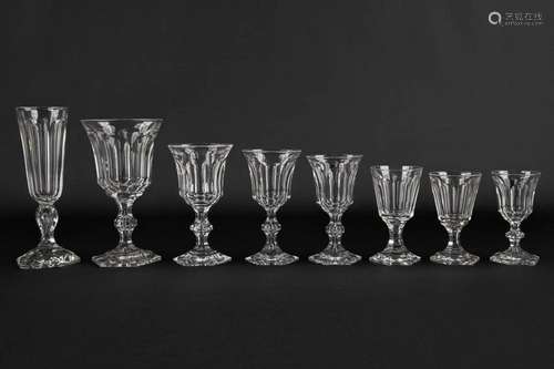 Val Saint Lambert 'Metternich' a set of 46 crystal g...