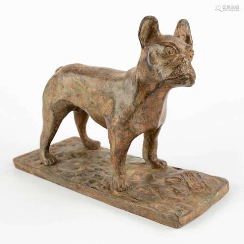 Pierre CHENET (XX-XXI) 'Bulldog' patinated bronze. (...