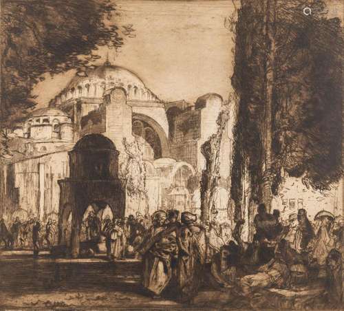 Frank BRANGWYN (1867-1956) 'Santa Sophia', an etchin...