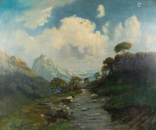 Martin VAN WANING (1889-1972) 'Mountain Landscape' o...