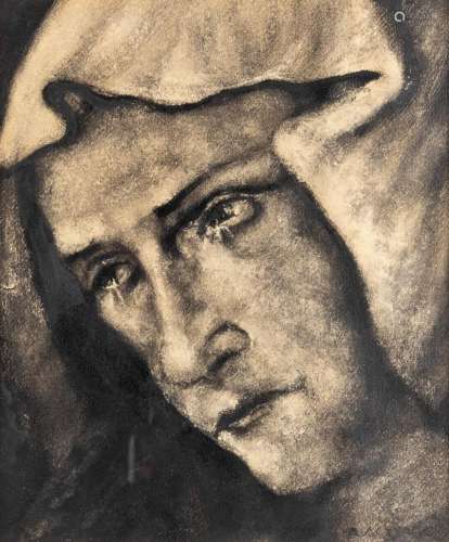 Albert SERVAES (1883-1966) 'Madonna' Gouache on pape...