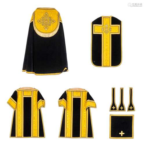 Lithurgical vestments 'A cope, Two dalmatics and a Roman...