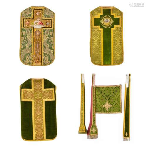 Lithurgical vestments 'Three Roman Chasubles, Stola and ...