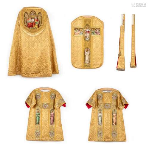 Exceptional Lithurgical vestments 'A Cope, Two dalmatics...