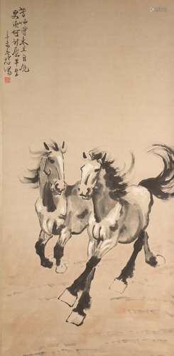 Une peinture de cheval par Xu Beihong