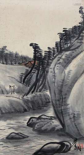 Lin Fengmian's landscape painting