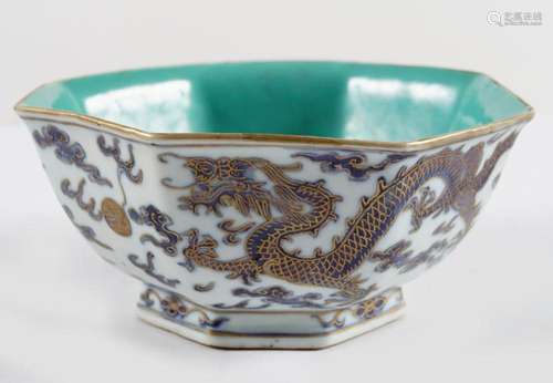 CHINESE QING BLUE & WHITE BOWL