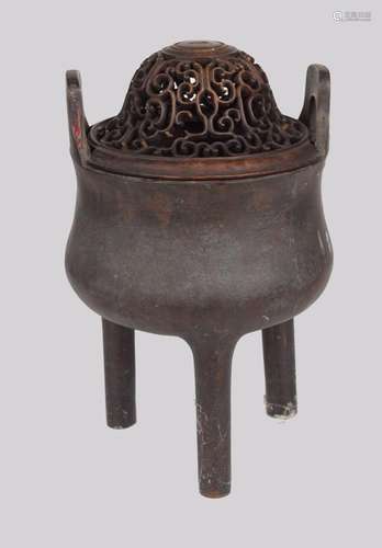 CHINESE QING BRONZE CENSER