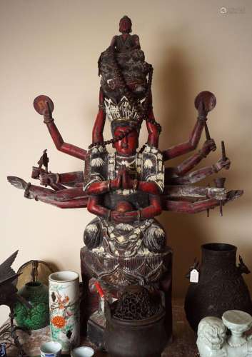 TIBETO-CHINESE LACQUERED BUDDHA