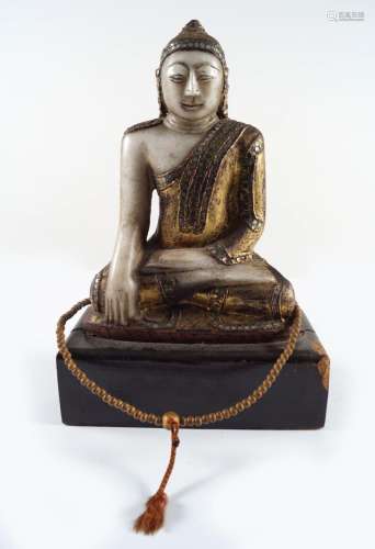 TIBETO-CHINESE QING HARDSTONE BUDDHA