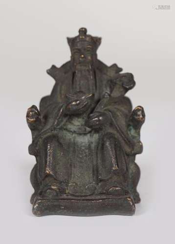 CHINESE QING BRONZE FIGURE