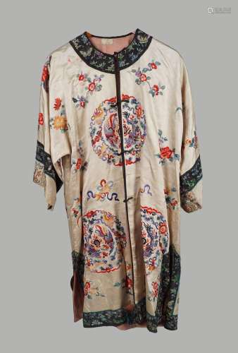 CHINESE QING SILK COURT ROBE