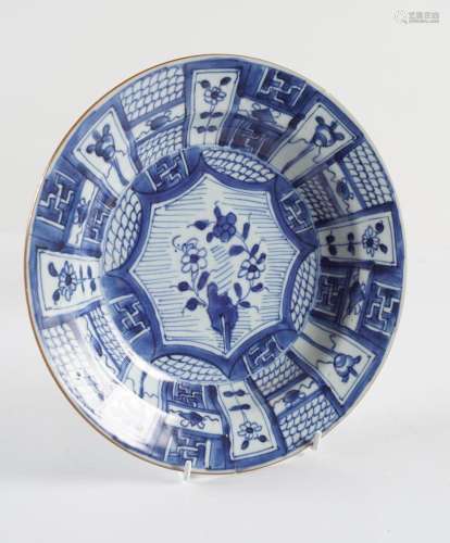 CHINESE QING BLUE AND WHITE DEEP BOWL