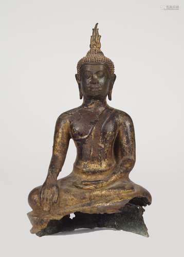 EARLY BRONZE AYUTTHAYA BUDDHA