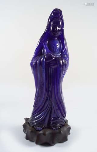 CHINESE QING PEKING GLASS GUANYIN