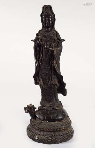 CHINESE QING BRONZE GUANYIN