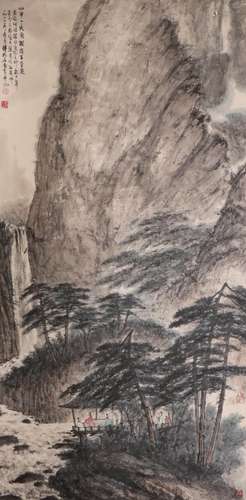 Fu Baoshi's landscape painting