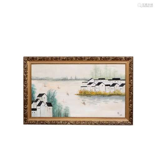 Wu Guanzhong's oil painting picture frame