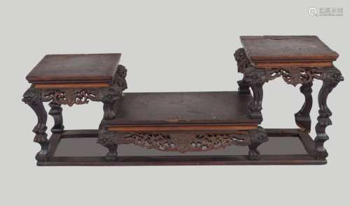 CHINESE QING HARDWOOD DEVOTIONAL STAND