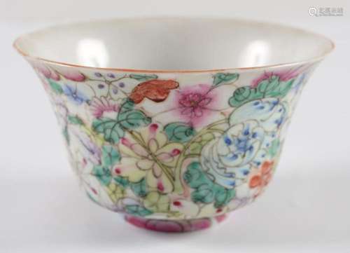 CHINESE QING MILLFIORI BOWL