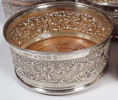 SILVER WINE COASTER