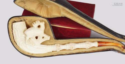 CASED MEERSCHAUM PIPE