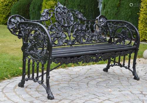 HEAVY CAST IRON COALBROOKEDALE GARDEN BENCH