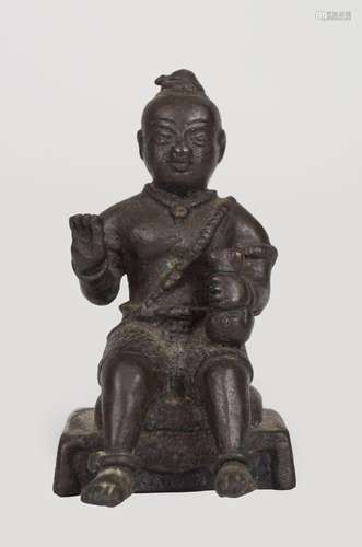 TIBETO-CHINESE BRONZE FIGURE