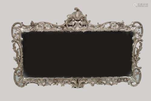 18TH-CENTURY SILVER GILTWOOD OVERMANTLE