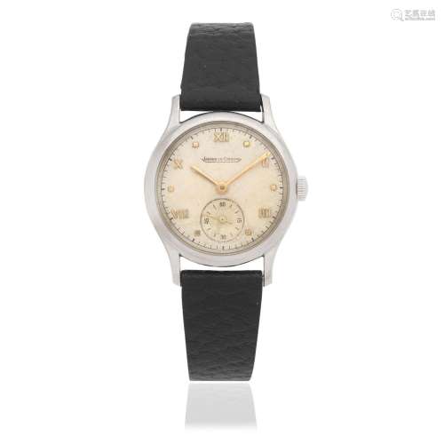 Jaeger-LeCoultre. A stainless steel manual wind wristwatch C...