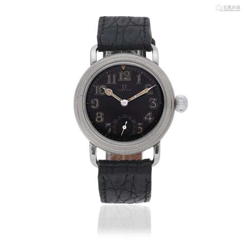 Omega. A stainless steel manual wind aviators wristwatch  Re...
