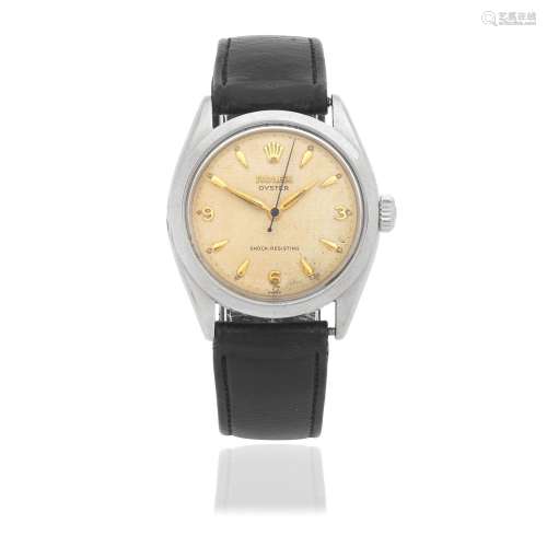 Rolex. A stainless steel manual wind wristwatch  Oyster, Ref...
