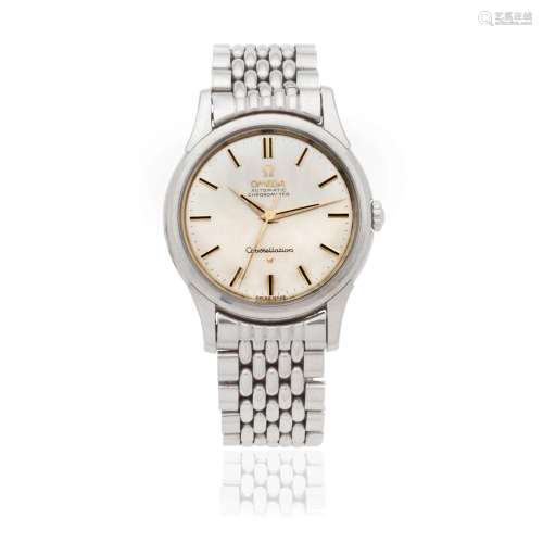 Omega. A stainless steel automatic bracelet watch  Constella...