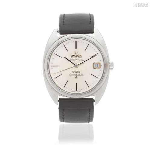 Omega. A stainless steel automatic calendar wristwatch retai...