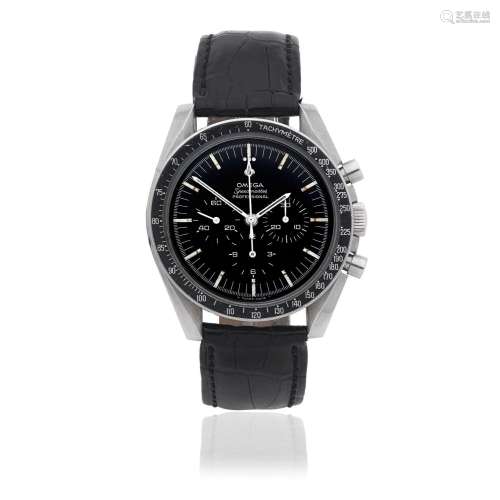 【Y】Omega. A stainless steel manual wind chronograph wristwat...