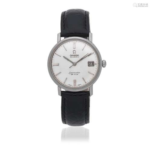 Omega. A stainless steel automatic calendar wristwatch   Sea...