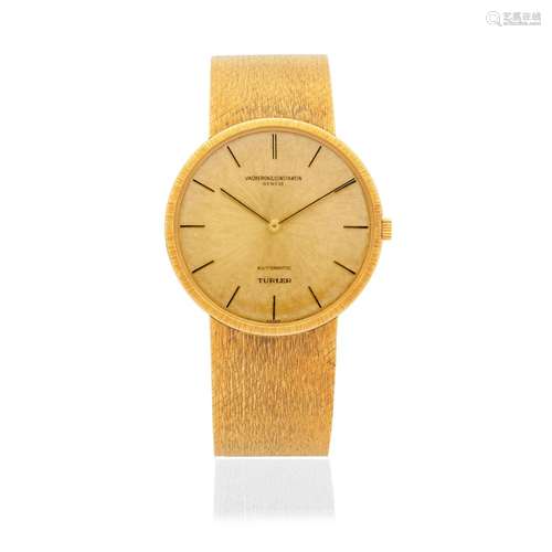 Vacheron & Constantin. An 18K gold automatic bracelet wa...