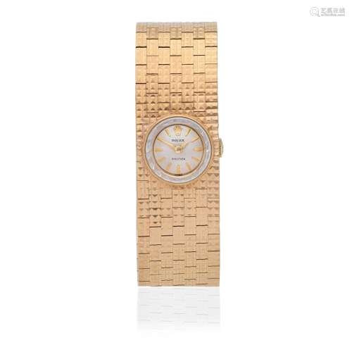 Rolex. A lady's 9K gold manual wind bracelet watch  Precisio...